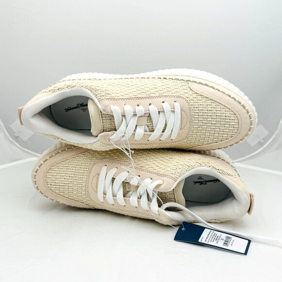 Universal Thread Platform Sneakers Light Beige Womens Size 12 Textured Knit NWT - Picture 6 of 8